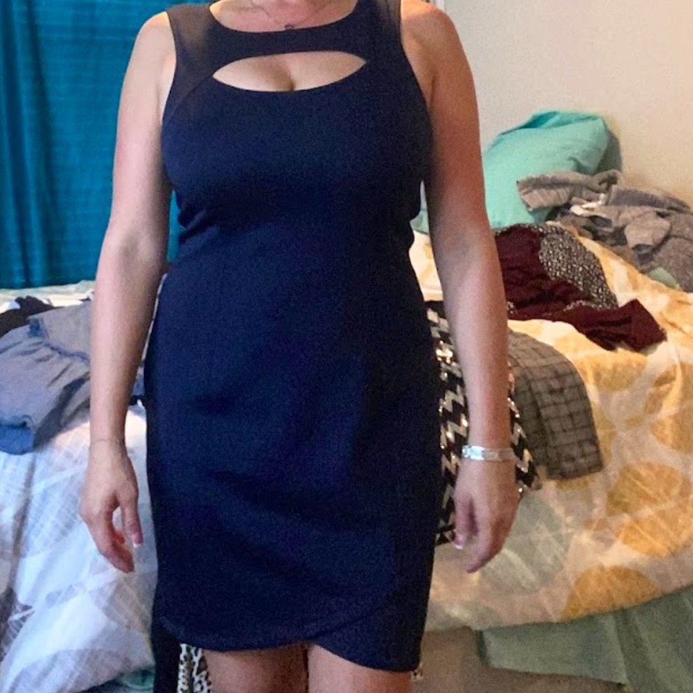 Sexy Navy Fitted Dress by Guess